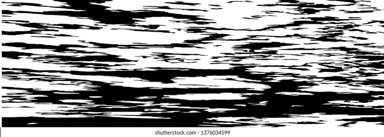 Monochrome Grunge Background. Abstract Black and White Texture with Scratched Lines, Spots and Blobs for Card, Print, Mobile Applications. Retro Rough Halftone Background with Different Elements.