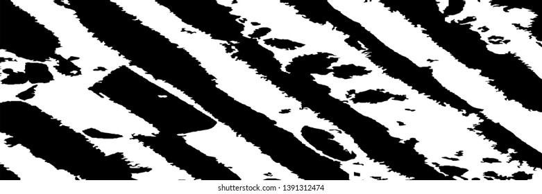 Monochrome Grunge Background. Abstract Black and White Texture with Scratched Lines, Spots and Blobs for Web Applications, Banner, Card. Vintage Rough Halftone Pattern with Different Elements.