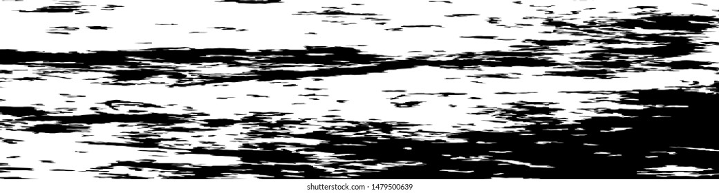 Monochrome Grunge Background. Abstract Black and White Texture with Scratched Lines, Spots and Blobs for Web Applications, Wallpaper, Print. Modern Rough Halftone Background with Different Elements.