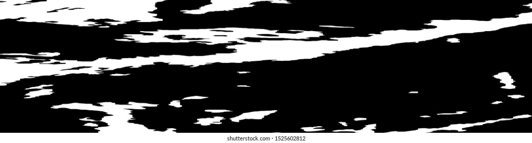 Monochrome Grunge Background. Abstract Black and White Texture with Scratched Lines, Spots and Blobs for Web Applications, Banner, Card. Modern Rough Halftone Pattern with Different Elements.