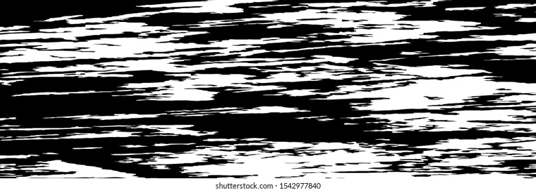 Monochrome Grunge Background. Abstract Black and White Texture with Scratched Lines, Spots and Blobs for Print, Card, Banner. Modern Rough Halftone Background with Different Elements.
