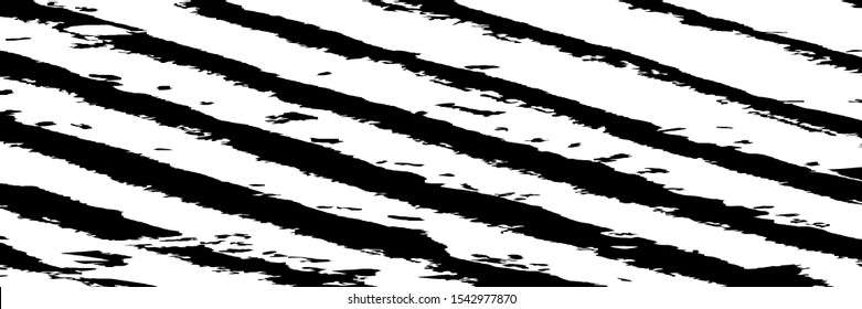 Monochrome Grunge Background. Abstract Black and White Texture with Scratched Lines, Spots and Blobs for Banner, Card, Wallpaper. Trendy Rough Halftone Background with Different Elements.