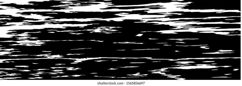 Monochrome Grunge Background. Abstract Black and White Texture with Scratched Lines, Spots and Blobs for Print, Card, Banner. Trendy Rough Halftone Background with Different Elements.