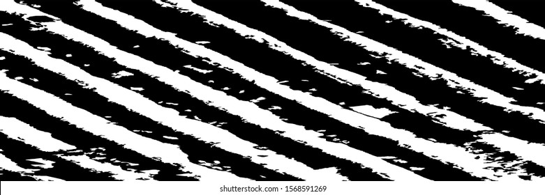 Monochrome Grunge Background. Abstract Black and White Texture with Scratched Lines, Spots and Blobs for Wallpaper, Print, Card. Trendy Rough Halftone Background with Different Elements.
