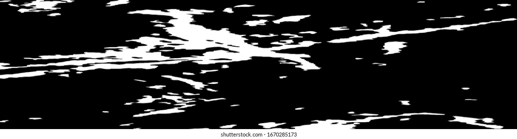 Monochrome Grunge Background. Abstract Black and White Texture with Scratched Lines, Spots and Blobs for Card, Print, Mobile Applications. Vintage Rough Halftone Pattern with Different Elements.