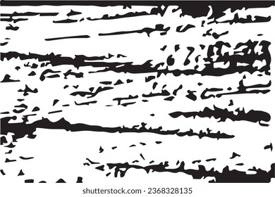 Monochrome Grunge Background. Abstract Black and White Texture with Scratched Lines, Spots and Blobs. Trendy Vector Halftone Texture, Monochrome Grunge Pattern for your Design or background