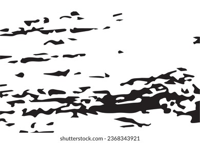 Monochrome Grunge Background. Abstract Black and White Texture with Scratched Lines, Spots and Blobs. Trendy Vector Halftone Texture, Monochrome Grunge Pattern for your Design or background