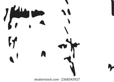 Monochrome Grunge Background. Abstract Black and White Texture with Scratched Lines, Spots and Blobs. Trendy Vector Halftone Texture, Monochrome Grunge Pattern for your Design or background