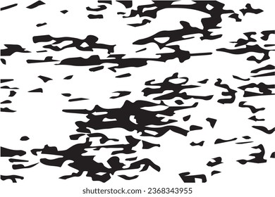 Monochrome Grunge Background. Abstract Black and White Texture with Scratched Lines, Spots and Blobs. Trendy Vector Halftone Texture, Monochrome Grunge Pattern for your Design or background