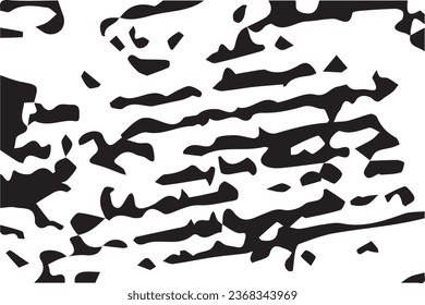 Fondo ondulado monocromo. Resumen de texturas en blanco y negro con líneas rasgadas, puntos y manchas. Textura de semitono vectorial de moda, patrón de grifo monocromo para su diseño o fondo