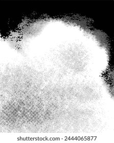 Fondo grunge monocromo. Superficie de diseño Abstractas. Plantilla emocional angustiada. Efecto Superposición para colocar sobre el elemento. Ruido y ganancia manga, efecto de pantalla manhwa. Grunge espacio en blanco para el texto.