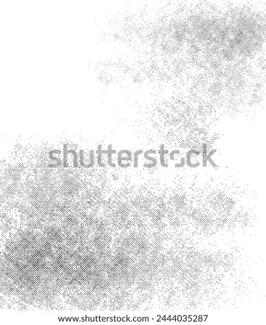 Monochrome grunge background. Abstract design surface. Distressed emotion template. Overlay effect for place over element. Noise and gain manga, manhwa screentone effect. Grunge halftone vector print.