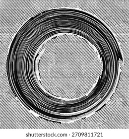 Fondo monocromo Grunge con diseño de anillo concéntrico para proyectos de arte Abstractas