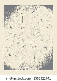 monochrome grunge background crack texture with darkened corners