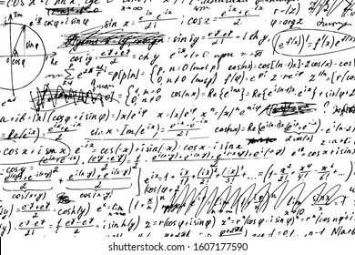 Monochrome Grunge Background Handwritten Mathematical Draft Stock ...