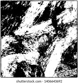 Monochrome grunge background. Vector black and white texture