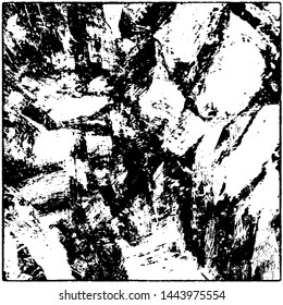 Monochrome grunge background. Vector black and white texture