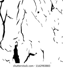 Monochrome Grunge Pattern. Abstract Black and White Texture with Scratched Lines, Spots and Blobs for Web Applications, Wallpaper, Print. Retro Rough Halftone Pattern with Different Elements.