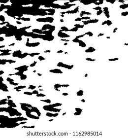 Monochrome Grunge Pattern. Abstract Black and White Texture with Scratched Lines, Spots and Blobs for Web Applications, Wallpaper, Print. Vintage Rough Halftone Pattern with Different Elements.