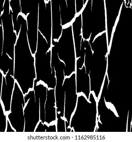 Monochrome Grunge Pattern. Abstract Black and White Texture with Scratched Lines, Spots and Blobs for Banner, Card, Wallpaper. Retro Rough Halftone Background with Different Elements.