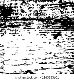Monochrome Grunge Pattern. Abstract Black and White Texture with Scratched Lines, Spots and Blobs for Web Applications, Banner, Card. Vintage Rough Halftone Pattern with Different Elements.