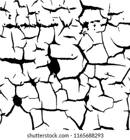 Monochrome Grunge Pattern. Abstract Black and White Texture with Scratched Lines, Spots and Blobs for Print, Card, Banner. Trendy Rough Halftone Pattern with Different Elements.