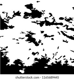 Monochrome Grunge Pattern. Abstract Black and White Texture with Scratched Lines, Spots and Blobs for Banner, Card, Wallpaper. Retro Rough Halftone Pattern with Different Elements.