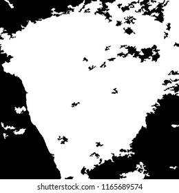 Monochrome Grunge Pattern. Abstract Black and White Texture with Scratched Lines, Spots and Blobs for Card, Print, Mobile Applications. Vintage Rough Halftone Pattern with Different Elements.