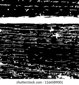 Monochrome Grunge Pattern. Abstract Black and White Texture with Scratched Lines, Spots and Blobs for Wallpaper, Print, Card. Retro Rough Halftone Pattern with Different Elements.