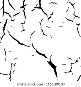 Monochrome Grunge Pattern. Abstract Black and White Texture with Scratched Lines, Spots and Blobs for Print, Card, Banner. Modern Rough Halftone Pattern with Different Elements.