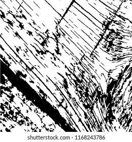 Monochrome Grunge Pattern. Abstract Black and White Texture with Scratched Lines, Spots and Blobs for Card, Print, Mobile Applications. Retro Rough Halftone Pattern with Different Elements.