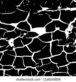 Monochrome Grunge Pattern. Abstract Black and White Texture with Scratched Lines, Spots and Blobs for Print, Card, Banner. Trendy Rough Halftone Background with Different Elements.