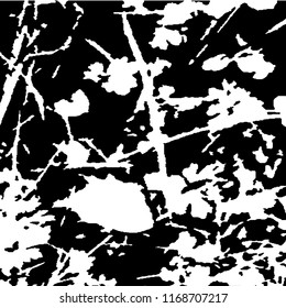 Monochrome Grunge Pattern. Abstract Black and White Texture with Scratched Lines, Spots and Blobs for Web Applications, Wallpaper, Print. Vintage Rough Halftone Pattern with Different Elements.