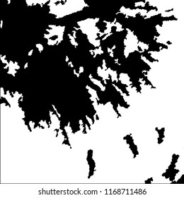 Monochrome Grunge Pattern. Abstract Black and White Texture with Scratched Lines, Spots and Blobs for Card, Print, Mobile Applications. Modern Rough Halftone Background with Different Elements.