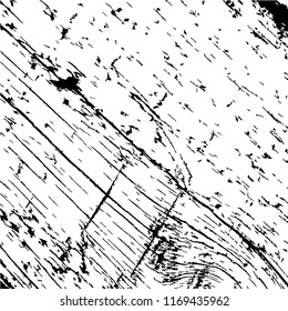 Monochrome Grunge Pattern. Abstract Black and White Texture with Scratched Lines, Spots and Blobs for Wallpaper, Print, Card. Vintage Rough Halftone Background with Different Elements.