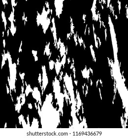 Monochrome Grunge Pattern. Abstract Black and White Texture with Scratched Lines, Spots and Blobs for Banner, Card, Wallpaper. Trendy Rough Halftone Pattern with Different Elements.