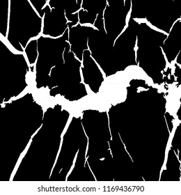 Monochrome Grunge Pattern. Abstract Black and White Texture with Scratched Lines, Spots and Blobs for Card, Print, Mobile Applications. Retro Rough Halftone Background with Different Elements.