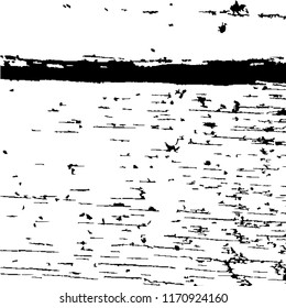 Monochrome Grunge Pattern. Abstract Black and White Texture with Scratched Lines, Spots and Blobs for Banner, Card, Wallpaper. Retro Rough Halftone Background with Different Elements.