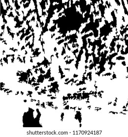 Monochrome Grunge Pattern. Abstract Black and White Texture with Scratched Lines, Spots and Blobs for Banner, Card, Wallpaper. Trendy Rough Halftone Pattern with Different Elements.