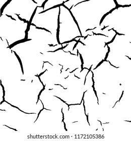 Monochrome Grunge Pattern. Abstract Black and White Texture with Scratched Lines, Spots and Blobs for Web Applications, Banner, Card. Retro Rough Halftone Pattern with Different Elements.