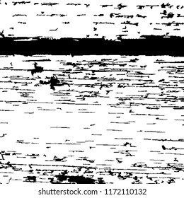Monochrome Grunge Pattern. Abstract Black and White Texture with Scratched Lines, Spots and Blobs for Wallpaper, Print, Card. Vintage Rough Halftone Background with Different Elements.