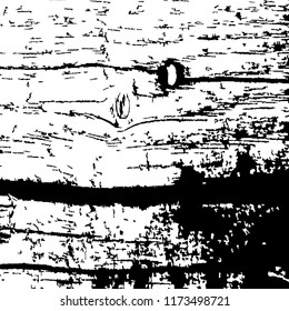 Monochrome Grunge Pattern. Abstract Black and White Texture with Scratched Lines, Spots and Blobs for Card, Print, Mobile Applications. Retro Rough Halftone Background with Different Elements.