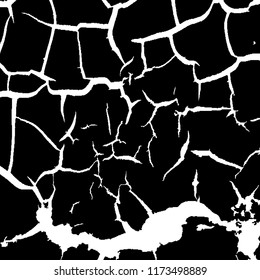 Monochrome Grunge Pattern. Abstract Black and White Texture with Scratched Lines, Spots and Blobs for Card, Print, Mobile Applications. Modern Rough Halftone Pattern with Different Elements.