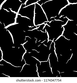 Monochrome Grunge Pattern. Abstract Black and White Texture with Scratched Lines, Spots and Blobs for Card, Print, Mobile Applications. Modern Rough Halftone Pattern with Different Elements.