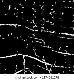 Monochrome Grunge Pattern. Abstract Black and White Texture with Scratched Lines, Spots and Blobs for Web Applications, Wallpaper, Print. Retro Rough Halftone Pattern with Different Elements.