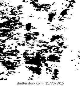Monochrome Grunge Pattern. Abstract Black and White Texture with Scratched Lines, Spots and Blobs for Wallpaper, Print, Card. Retro Rough Halftone Pattern with Different Elements.