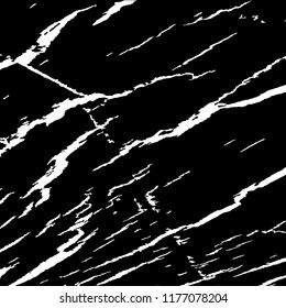 Monochrome Grunge Pattern. Abstract Black and White Texture with Scratched Lines, Spots and Blobs for Web Applications, Banner, Card. Modern Rough Halftone Background with Different Elements.