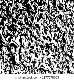 Monochrome Grunge Pattern. Abstract Black and White Texture with Scratched Lines, Spots and Blobs for Web Applications, Banner, Card. Trendy Rough Halftone Pattern with Different Elements.
