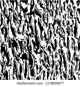 Monochrome Grunge Pattern. Abstract Black and White Texture with Scratched Lines, Spots and Blobs for Banner, Card, Wallpaper. Retro Rough Halftone Background with Different Elements.