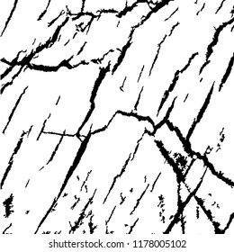 Monochrome Grunge Pattern. Abstract Black and White Texture with Scratched Lines, Spots and Blobs for Wallpaper, Print, Card. Modern Rough Halftone Background with Different Elements.